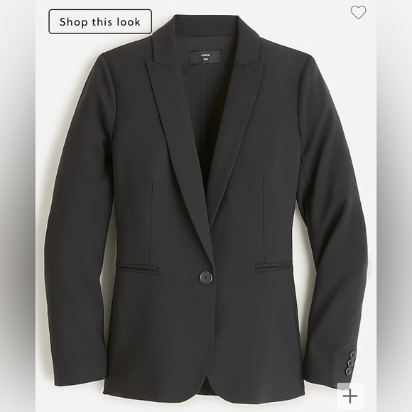 J.Crew Women’s Parke blazer black in Italian stretch black wool size 6 - Picture 1 of 7